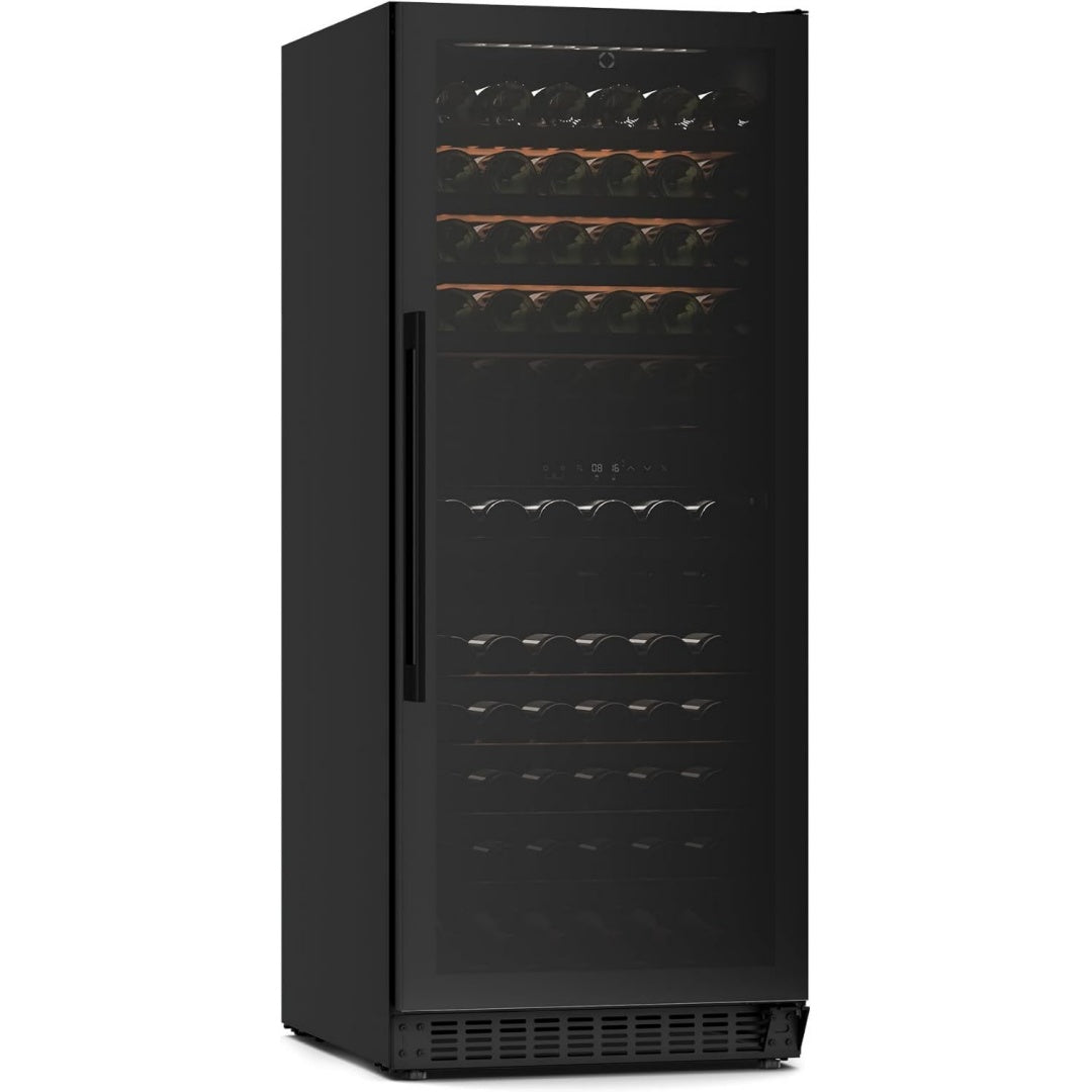 klarstein velaire weinkuehlschrank 2 zonen - 122 flaschen 5-22c touch led uv-schutz einbau freistehend leise weinklimaschrank holzregale