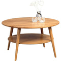 m2 kollektion 247222 couchtisch stella rund echtholz wildeiche massiv geoelt durchmesser 80cm hoehe 45cm