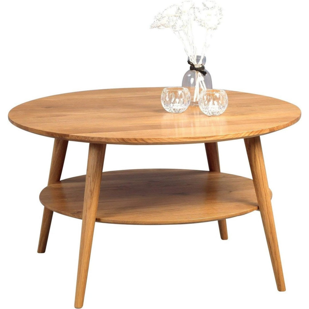 m2 kollektion 247222 couchtisch stella rund echtholz wildeiche massiv geoelt durchmesser 80cm hoehe 45cm
