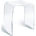 badhocker meran transparenter acryl duschhocker mit griff ergonomischer sitzflaeche rutschsicheren gummifuessen zeitlosem design bis 180 kg belastbar