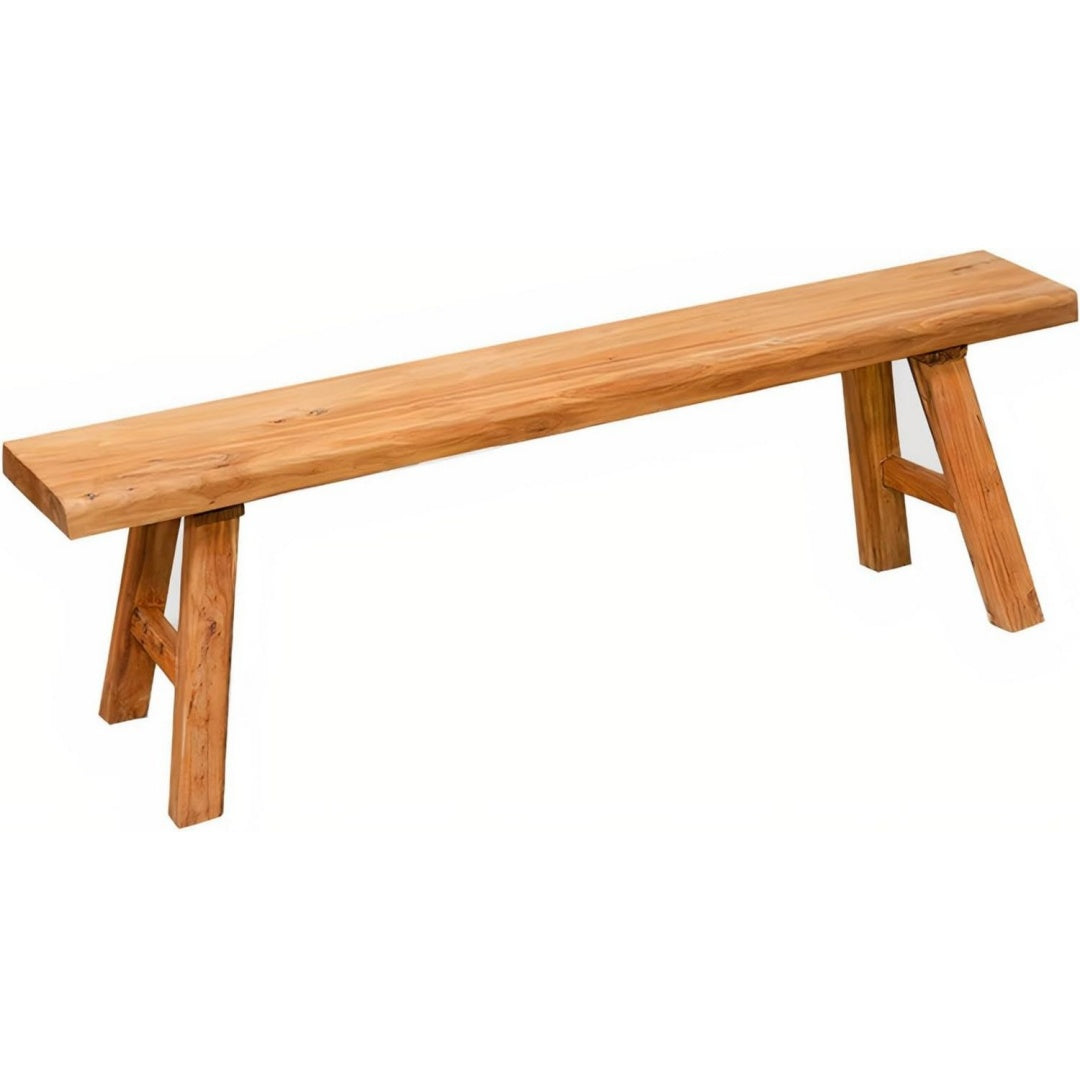 80cm sitzbank flur landhausstil massivholz holzbank esszimmerbank bettbank aus extra dickem hartholz ohne rueckenlehne